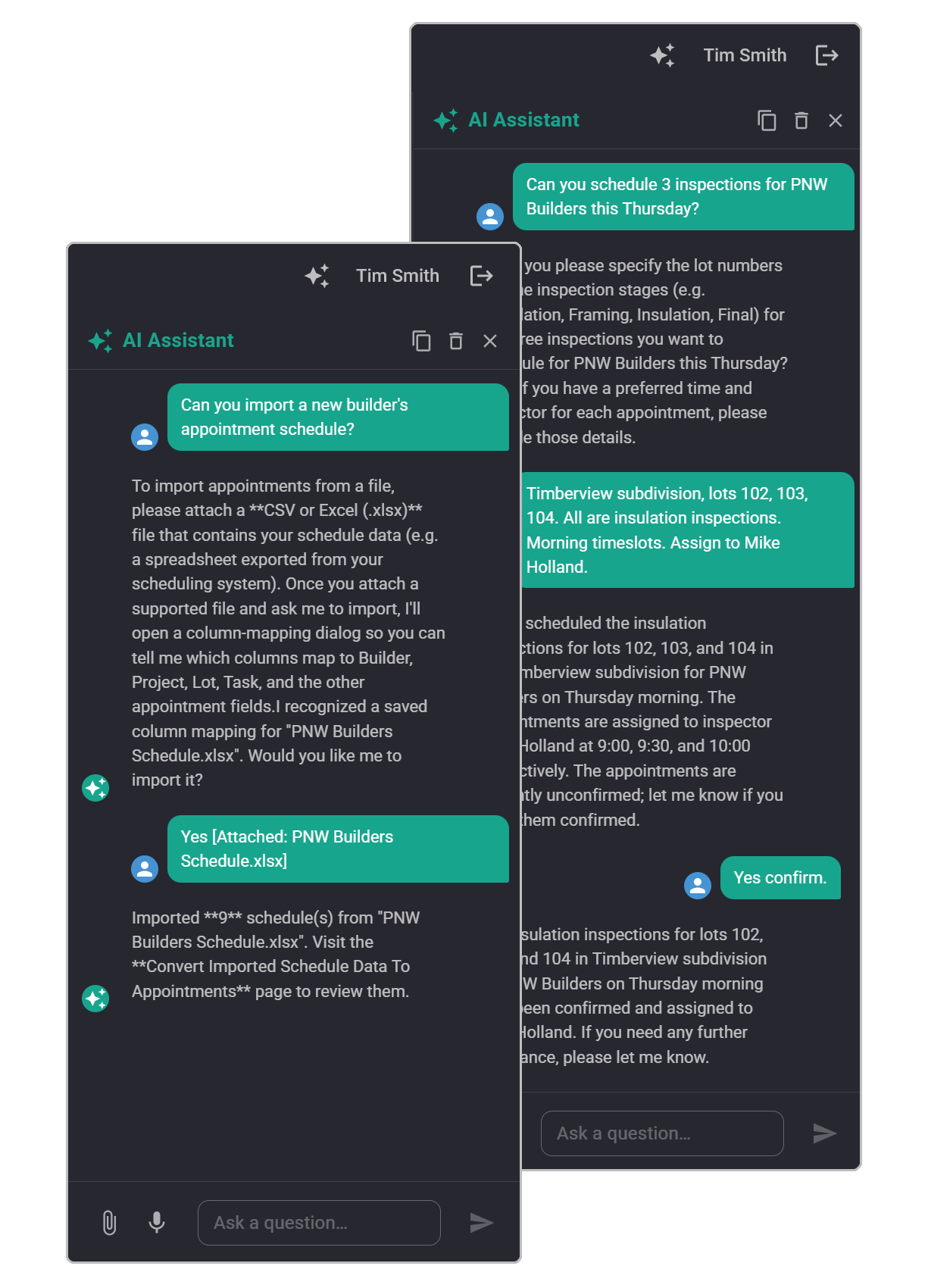MoonBIM AI Assistant tools screenshot